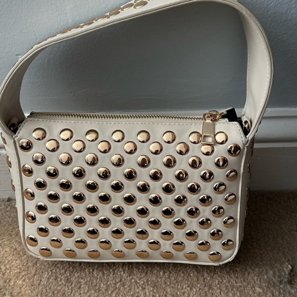 Moda Luxe Isabel Studded bag with crossbody strap- worn once!
